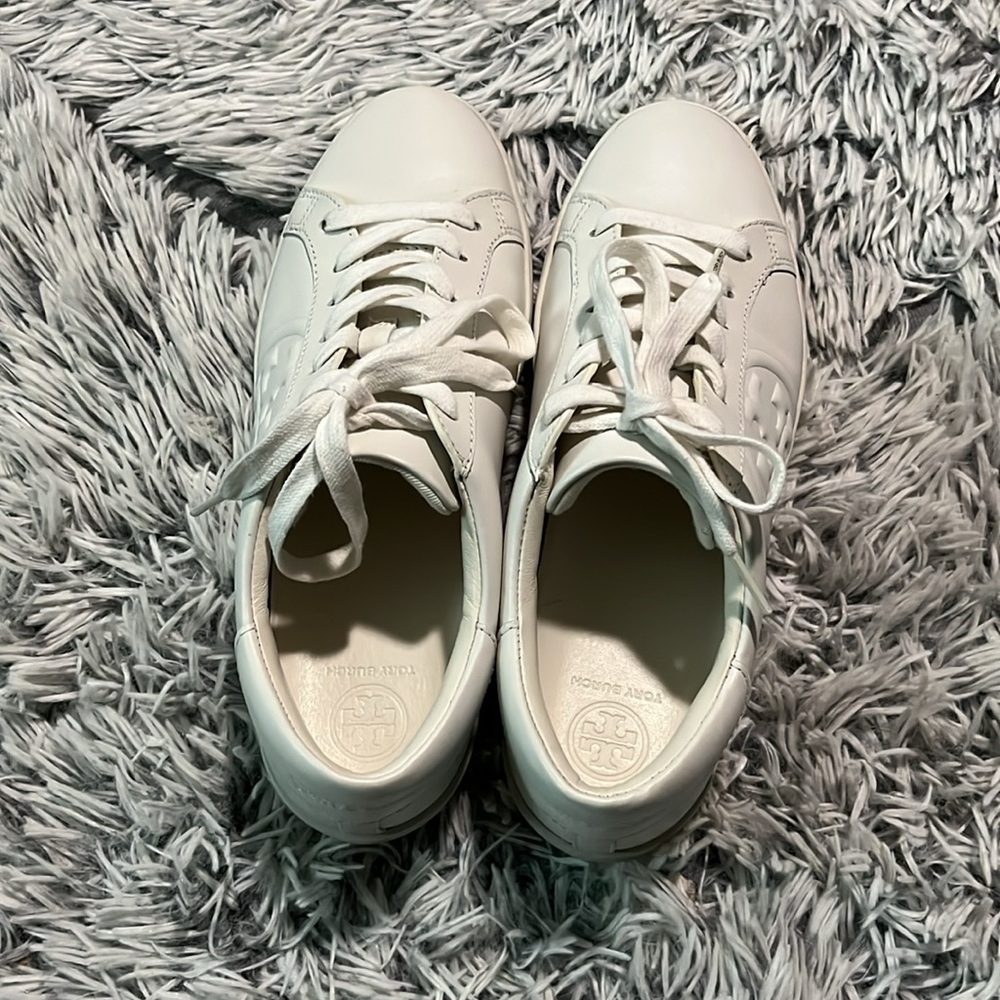 Tory Burch Women's White Sneakers Size 8M - Picture 4 of 8